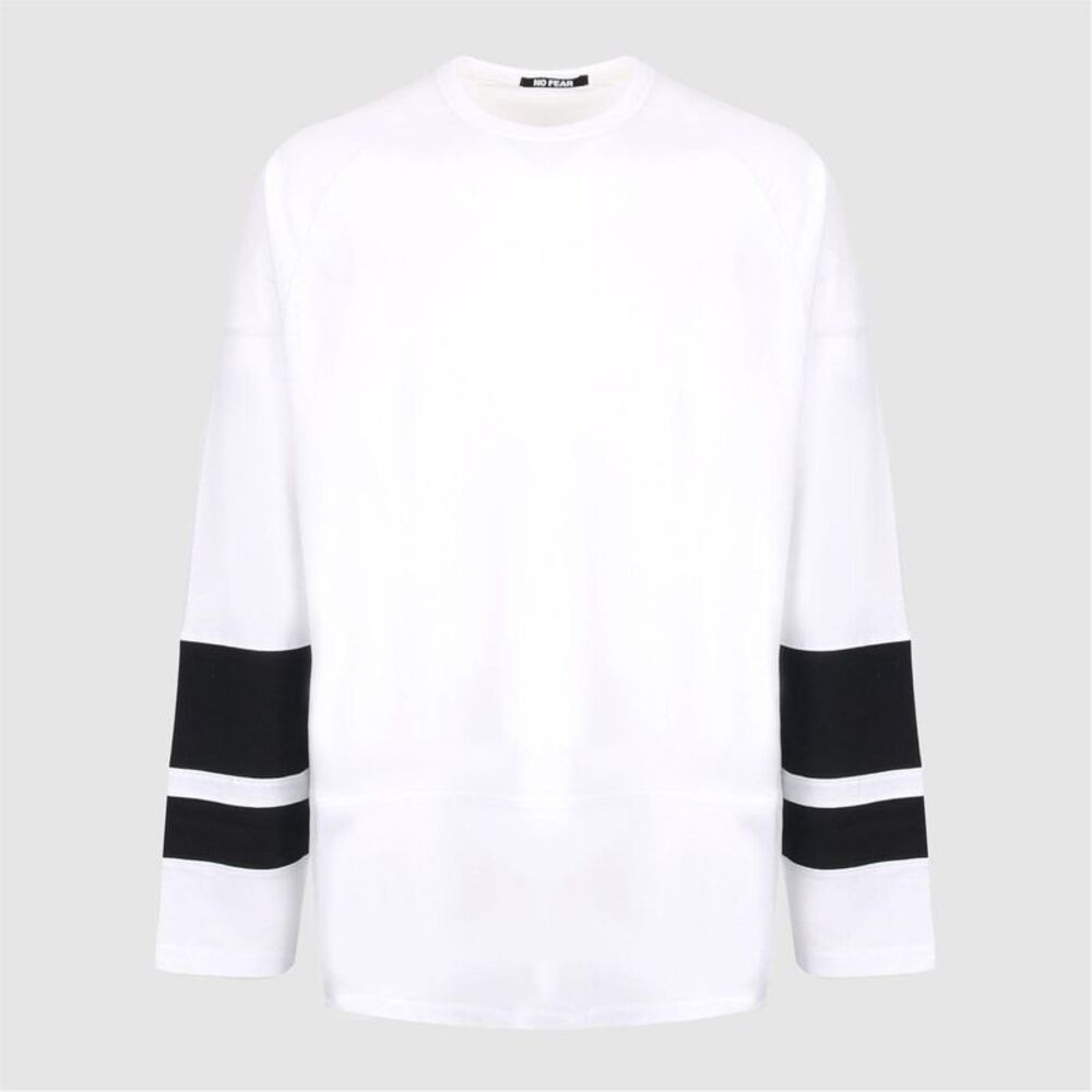 No Fear Mens Logo  Long-Sleeved T-Shirt / White/Black